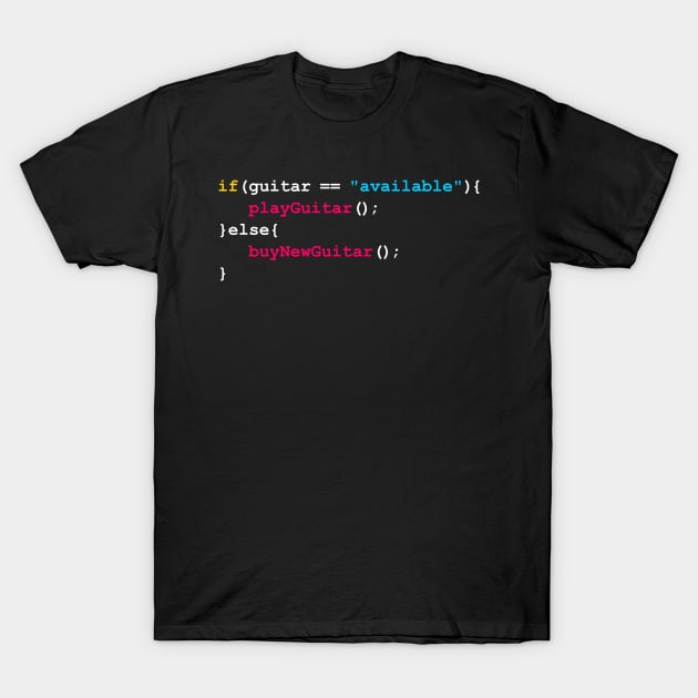 Guitar Aquisition Syndrome Coding Snippet T-Shirt by DeliriousSteve